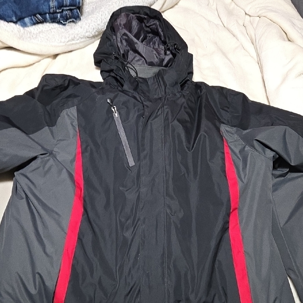 Port Authority Black and Red Performance Jacket